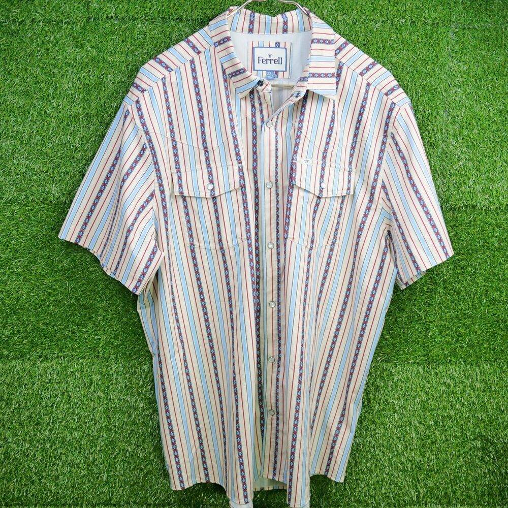 Ferrell "The Edward" Short Sleeve Snap Shirt - Men's Size XXL - Picture 2 of 6